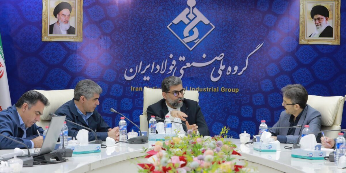 بازدید معاون وزیر صمت، معین استان خوزستان و رییس هیئت عامل ایدرو از گروه ملی صنعتی فولاد ایران